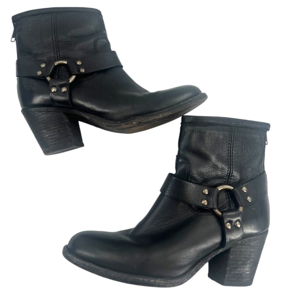 Frye Tabitha Harness Short boots harness black sz 7.5